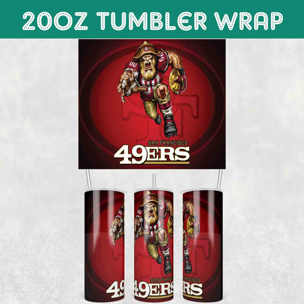 Mascot Ferocious 49ers Tumbler Wrap.jpg