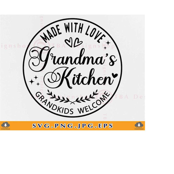 Grandma's Kitchen Svg, Grandma Svg Files Graphic by Chamsae Studio ·  Creative Fabrica