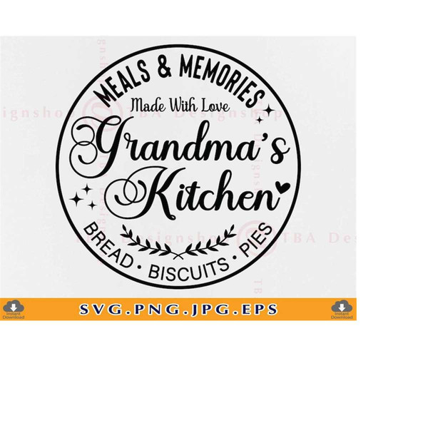 Grandma's Kitchen SVG, Grandmas Kitchen Sign SVG, Kitchen Qu