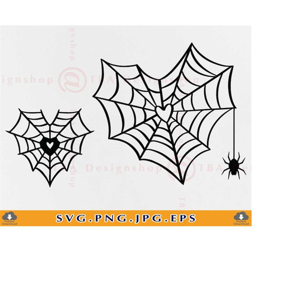 Spider Silhouette, Halloween Free Svg File clipart - SVG Heart