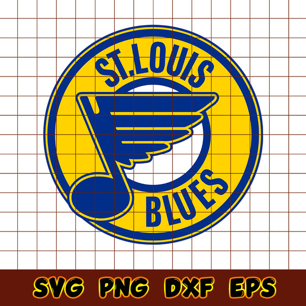 St Louis Blues, golden logo, NHL, blue metal background, american hockey  team, HD wallpaper