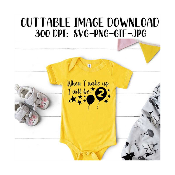 Second Birthday Pajamas Cuttable - Cricut - Silhouette - Vec