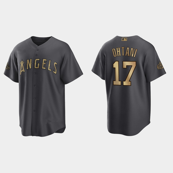 MLB Los Angeles Angels (Shohei Ohtani) Men's Replica Baseball Jersey.