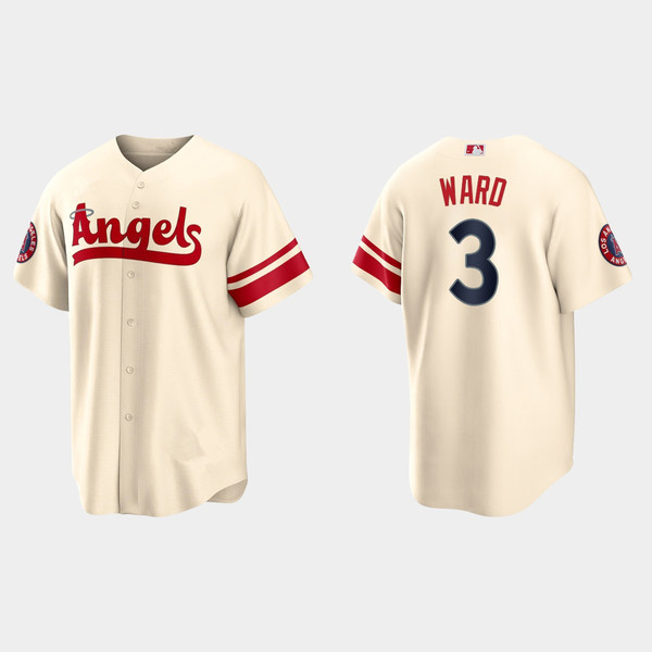 Men's Taylor Ward Los Angeles Angels City Connect Replica Cream Jersey L | FansWorldCup