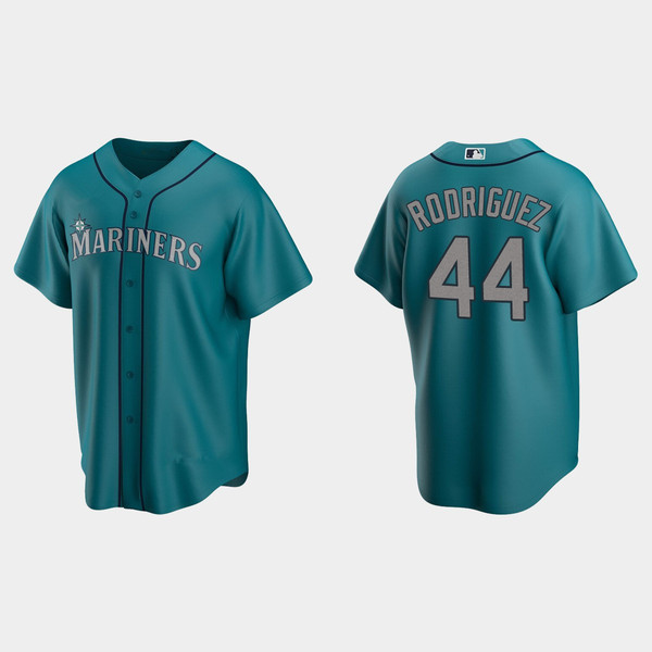 Men's Julio Rodriguez Seattle Mariners Aqua Replica Alternate Jersey XXXL | FansWorldCup