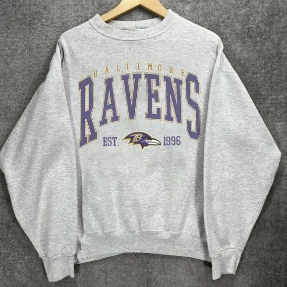 Vintage Baltimore Ravens Sweatshirt, Vintage NFL Ravens Foot - Inspire  Uplift