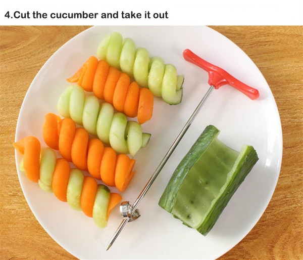 Vegetable Slicer Tools Spiral Peeler Cutter Grater Spirals Zucchini