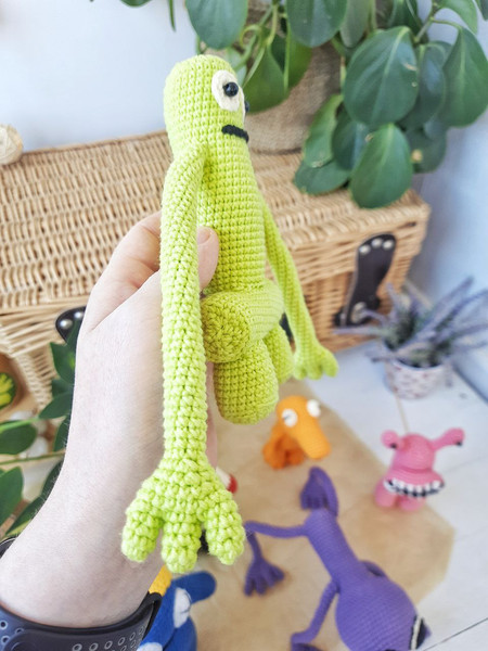 Green Rainbow friends Crochet