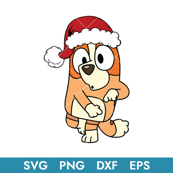 Bluey Bingo Christmas Svg, Blue, Bluey, Bluey Svg, Blue Dog, Bluey Dog, Bluey Family, Bluey Christmas, BC03