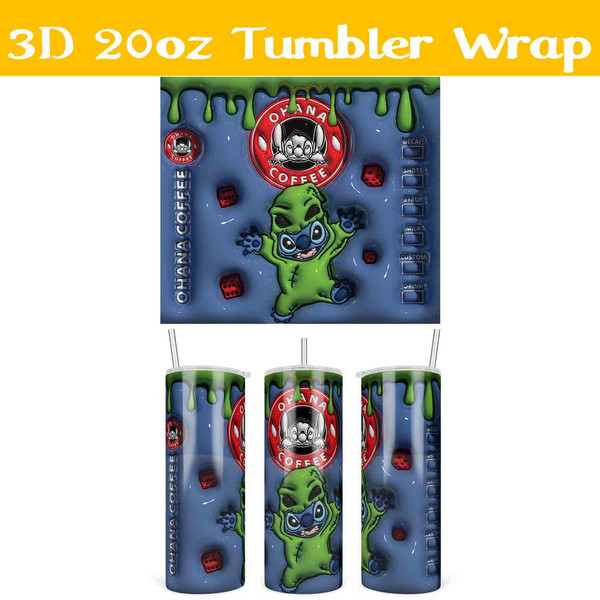 Blue 3D Frog Tumbler Wrap, 20 Oz Tumbler Graphic by natalia.kurtidi ·  Creative Fabrica