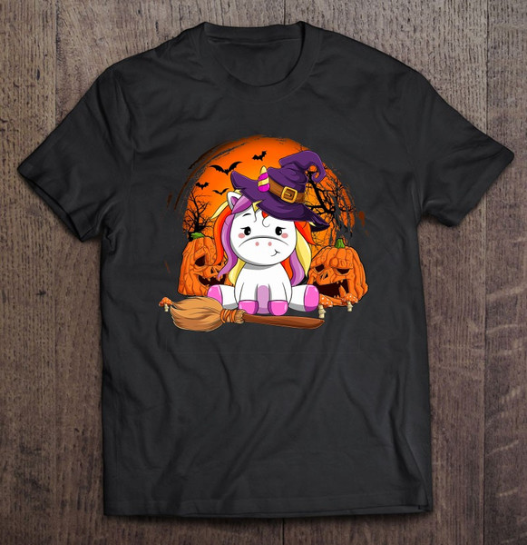 Witchy Unicorn Halloween Pumpkin Girl Women Cute Halloween.jpg