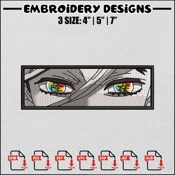 Douma eyes embroidery design,Demon slayer embroidery, Anime - Inspire ...