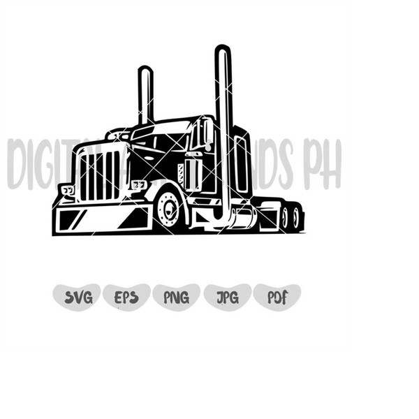 Semi truck Svg, Semi Truck Png, Truck Driver Png, Trucker Sv - Inspire ...