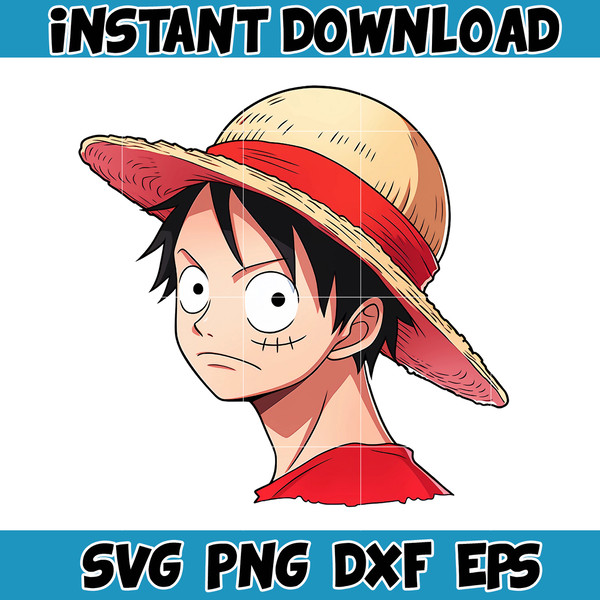 Luffy Clipart, Popular Anime Series, One Piece, Anime Clipart, Anime PNG, Transparant Background (1).jpg