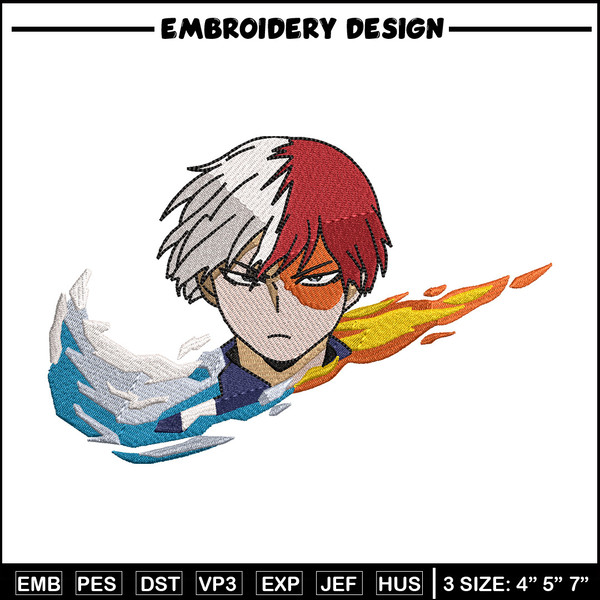 Nike x todoroki embroidery design, Mha embroidery, Nike design, Embroidery shirt, Embroidery file, Digital download.jpg