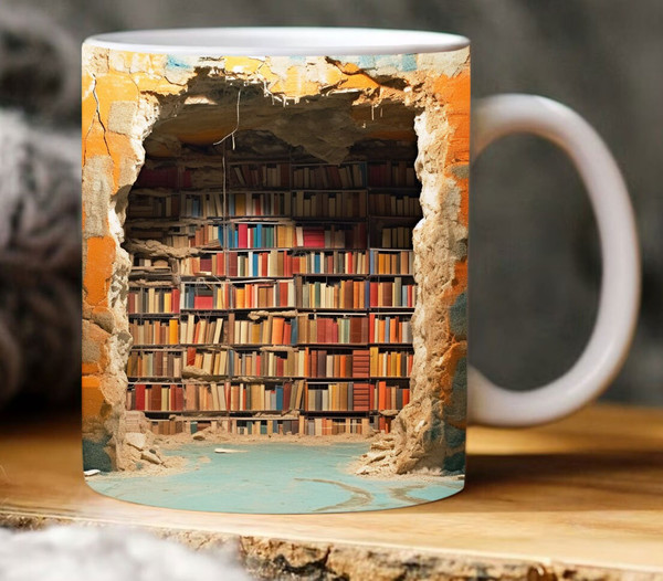 3D Book Mug