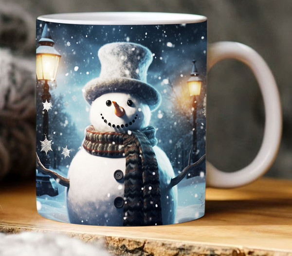 Snowman Christmas Mug Personalized Christmas Mug Christmas 