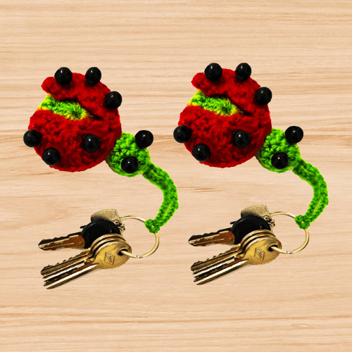 crochet ladybug keychain pattern