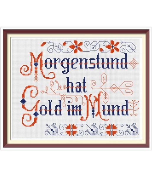 German Household Items - Cross Stitch Pattern - German Household Mottos - Antique Sampler PDF Counted Vintage Pattern.jpg