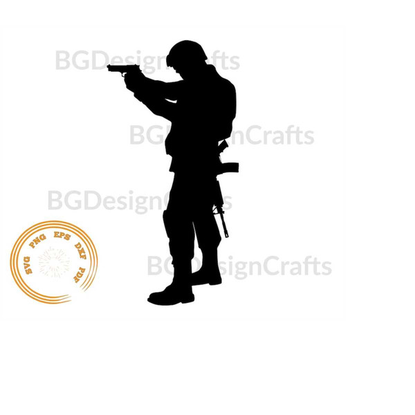 soldier carrying another soldier silhouette