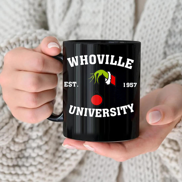 Christmas Whoville University Est 1957 Mug, Personalized Christmas Gift, Xmas Party Mug, Christmas Family Gift, Christmas Mug - 3.jpg