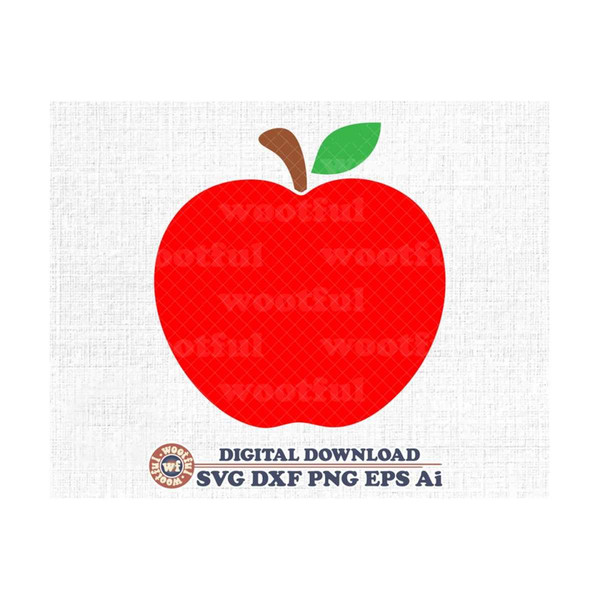 Red Apple Svg, Fruit Svg, Apple Monogram Svg, Apple Png, Apple Vector,  Apple Clip art. Cut file for Cricut, Silhouette, Pdf Png Eps Dxf.