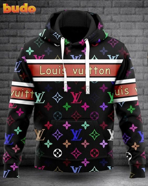 Louis Vuitton Multicolor Unisex Hoodie for Men Women Luxury Brand Special Gift for A Loved Hoodie 5XL | Hearthtops