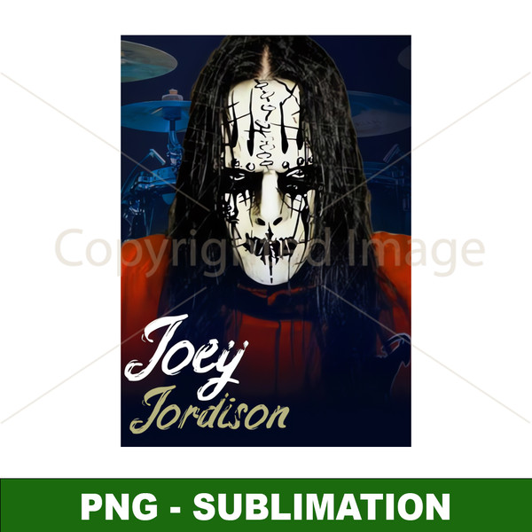 Joey Jordison Sublimation PNG - Drummer Icon - High-Quality Digital Download