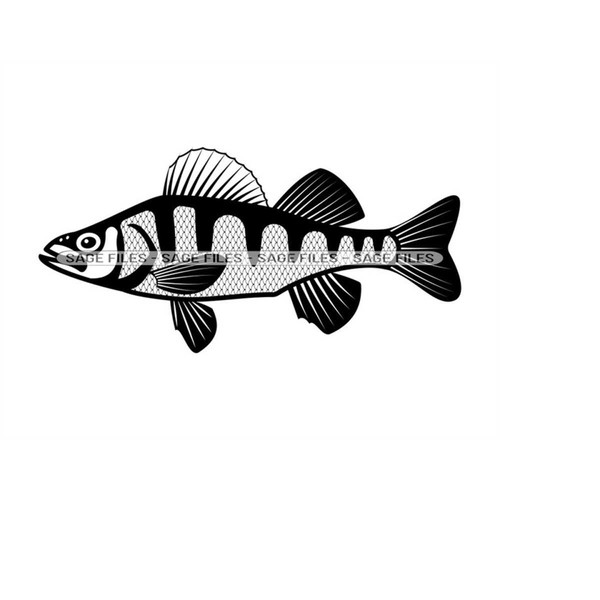 Perch SVG, Fishing Svg, Fish Svg, Fishing Clipart, Fishing F - Inspire  Uplift