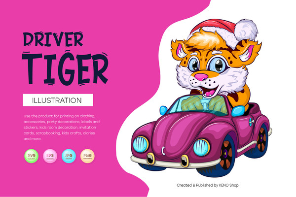 Cartoon Tiger on Car_preview_01_1.jpg