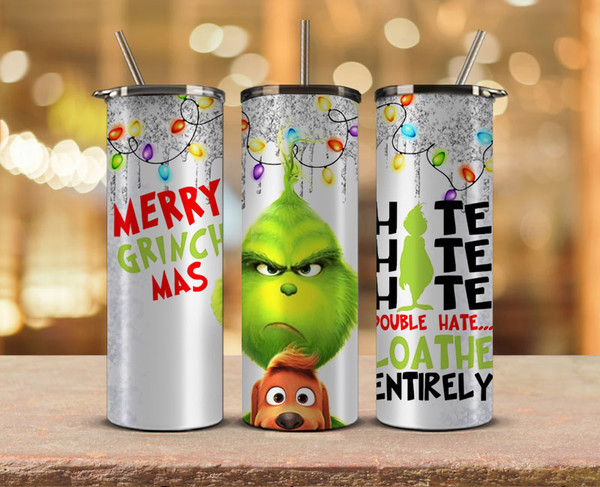 Christmas Tumbler Design,Grinch Tumbler Wrap, Christmas Tumb - Inspire  Uplift