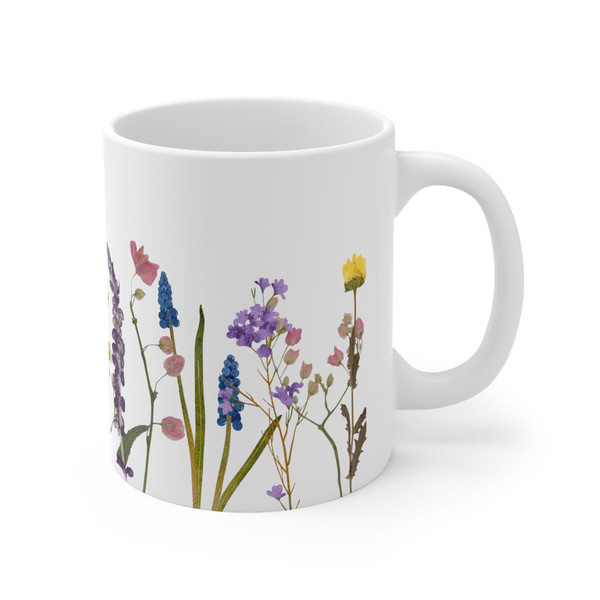 CafePress Funky Flowers Mugs 11 oz Ceramic Mug (1401431746)