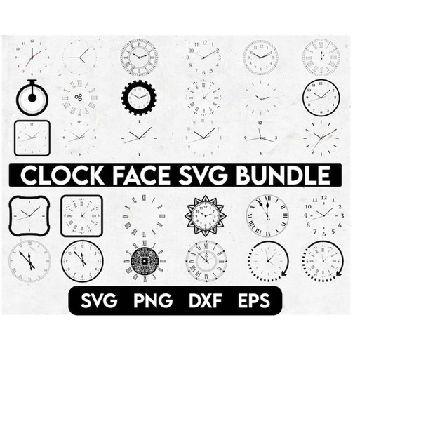 Clock Face Svg, Clock Numbers Svg, Clock Numerals, Horloge S - Inspire  Uplift