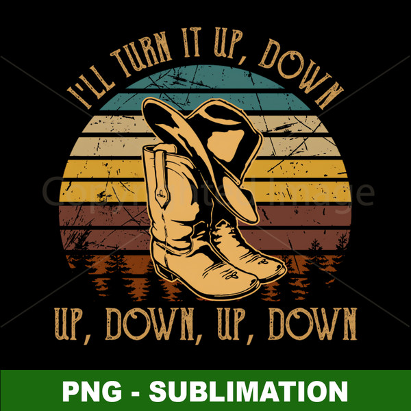 Cowboy Boot and Hat - Sublimation PNG Digital Download - Elevate Your Western Style