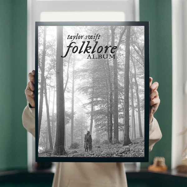 Hot Album Taylor Swift Folklore Poster, No Framed, Gift - Inspire Uplift