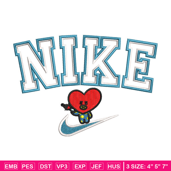 Nike red heart embroidery design, Nike embroidery, Nike design, Embroidery shirt, Embroidery file,Digital download.jpg