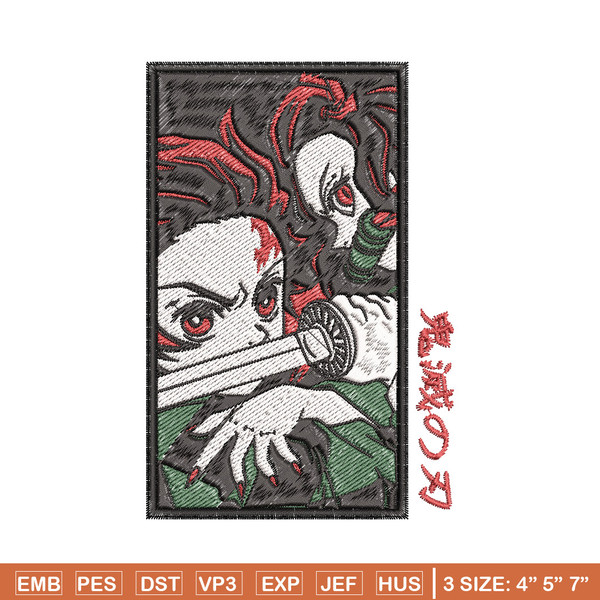 Anime Embroidery Demon Slayer Tanjiro Kamado - A.G.E Store