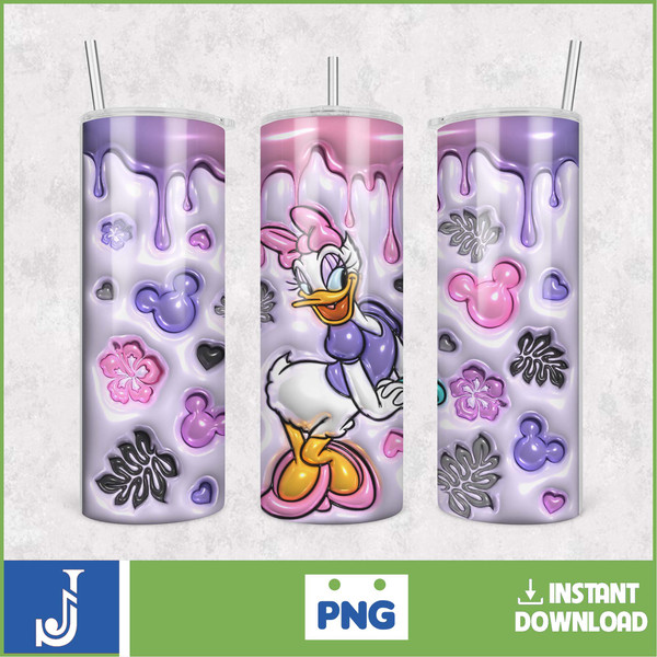 3D Inflated Cartoon Tumbler Design Png, 3D Tumbler Wraps 20oz Skinny Sublimation, 3D Puffy Mouse Design Sublimation Png (1).jpg