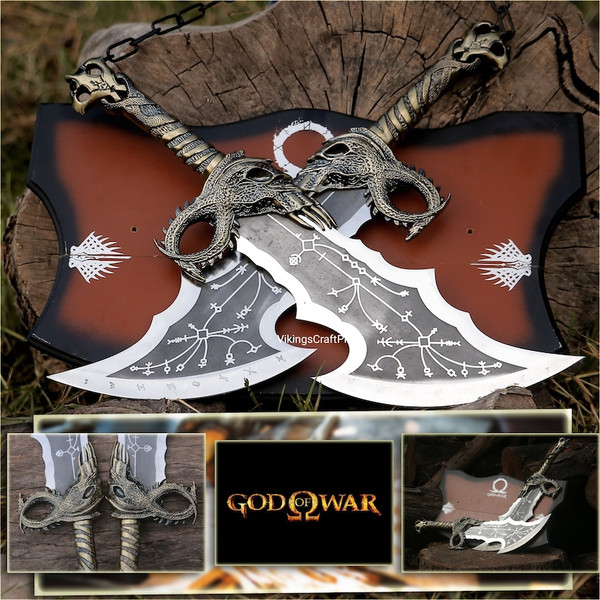 God of War Blades of Chaos Metal, God of War, God of War Blades of Chaos Sword Twin Blades, Kratos Metal Cosplay