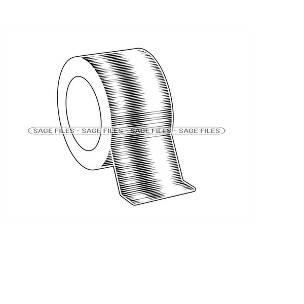 Duct Tape Outline 2 SVG, Duct Tape Svg, Duck Tape Svg, Duct - Inspire Uplift