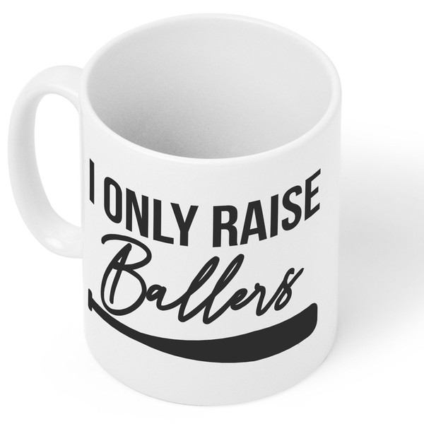 I Only Raise Ballers Mug, Baseball Mug, Baseball Gifts, Fun Coffee Cups, Baseball Fan, Gifts for Dad, Baseball Themed, Baseball Throw - 3.jpg