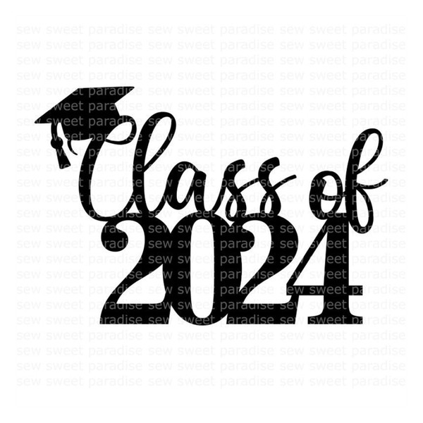 Graduation SVG, Cake Topper SVG, Class of 2024 SVG, Digital Inspire