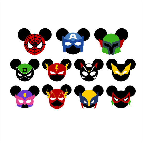 Mickey Mouse Heads SVG Bundle Disney 3.jpg