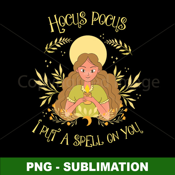 Hocus Pocus Sublimation PNG - Mesmerizing Spellbinding Design - Enchant Your Crafts