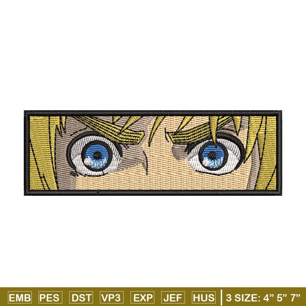 Armin eyes embroidery design, Aot embroidery, Anime design, Embroidery shirt, Embroidery file, Digital download.jpg