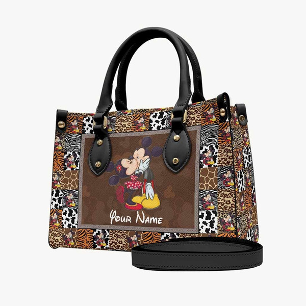 Personalized Leathers Mickey Handbag, Anniversary Mickey Handbag, Disney Leatherr Handbag, Shoulder Handbag, Gift For Disney Fans - 2.jpg