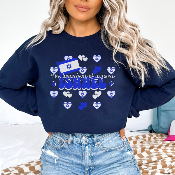 Love For Israel Sweatshirt, Support For Israel Sweater, Peace For Israel Jumper, Israel Is My Soul Shirt Gift.png