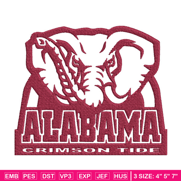 Alabama Crimson Tide embroidery, Alabama Crimson embroidery, Football embroidery, NCAA embroidery, Sport design, NCAA47.jpg