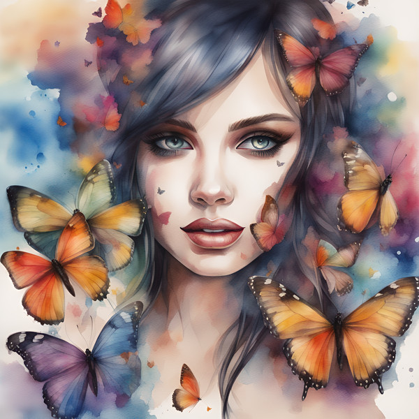 girl-with-butterflies-watercolor-printable-17.png