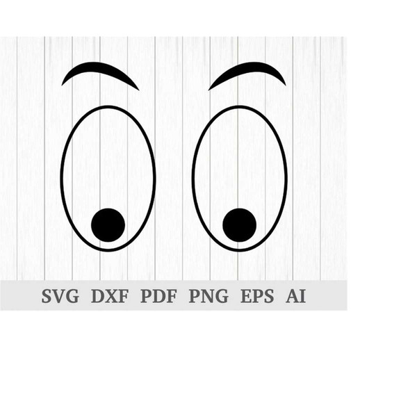 Eyes Svg, Cartoon Eyes svg, Goofy Eyes svg, Cartoon Eyes Cli - Inspire ...